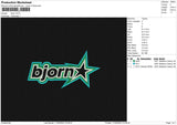 Bjorn Embroidery File 6 sizes