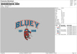 Bluey Spider Embroidery File 6 sizes