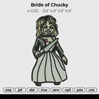 Bride of Chucky Embroidery