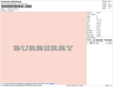 Burberry Logo Embroidery