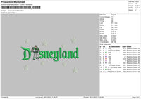 Buzz Disneyland Embroidery