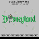 Buzz Disneyland Embroidery