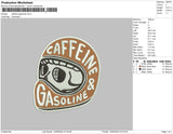 Caffeine Gasoline Embroidery