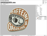 Caffeine Gasoline Embroidery