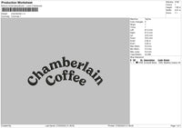 Chamberlain C Embroidery File 6 sizes