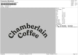 Chamberlain C Embroidery File 6 sizes