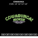 Cowabunga Embroidery