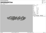 Dammed V2 Embroidery File 6 sizes