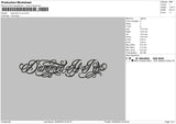 Dammed V2 Embroidery File 6 sizes