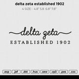 delta zeta established 1902