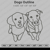 Dogs Outline Embroidery