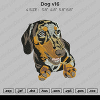 Dog V16 Embroidery