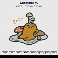 Gudetama v2 Embroidery