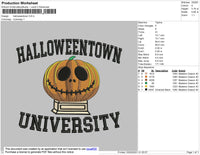 Halloweentown University Embroidery