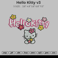 Hello Kitty V3 Embroidery