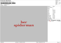 Her Spider Embroidery File 6 sizes