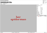 Her Spider Embroidery File 6 sizes