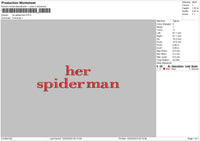 Her Spider Embroidery File 6 sizes