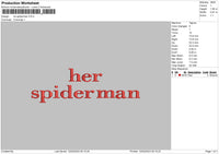 Her Spider Embroidery File 6 sizes