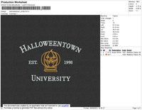 Halloweentown White Embroidery