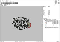 Imported N Embroidery File 6 sizes