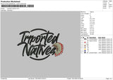 Imported N Embroidery File 6 sizes