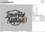 Imported N Embroidery File 6 sizes