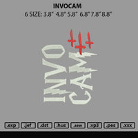 Invocam Embroidery File 6 sizes