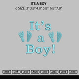 Its A Boy Embroidery File 6 sizes