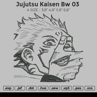 Jujutsu Kaisen BW 03 Embroidery
