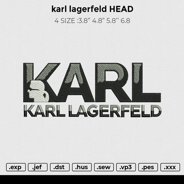 Karl Lagerfeld head