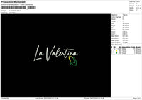 La Valentina Embroidery file 6 sizes