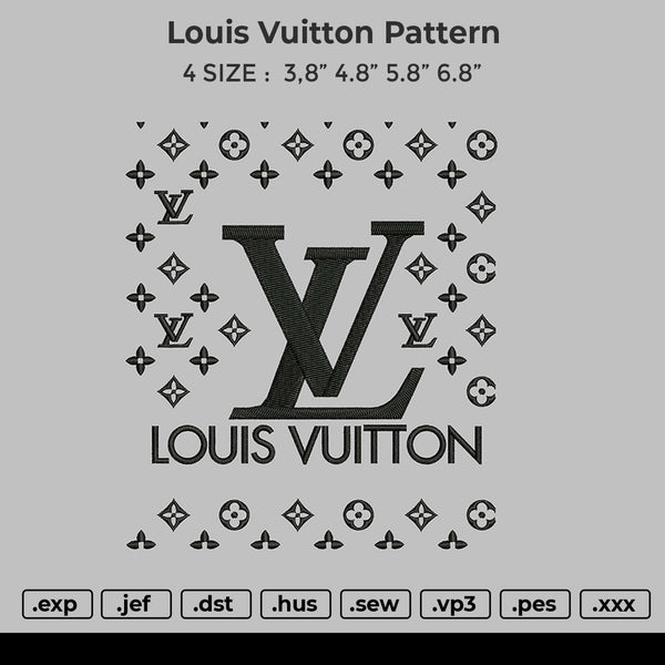 Louis Vuitton flower logo machine embroidery design  Machine embroidery  designs, Christmas embroidery designs, Embroidery designs