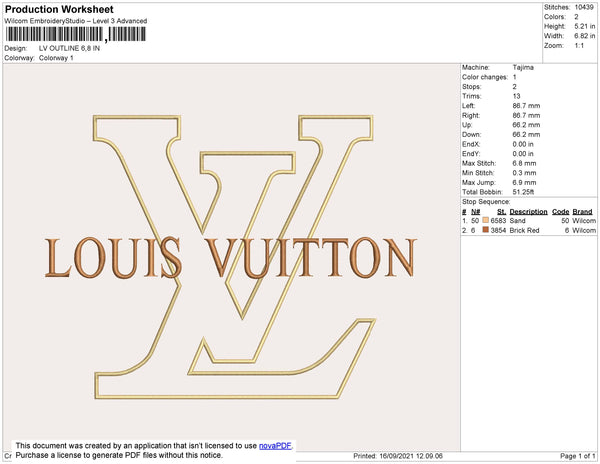 Lv Outline Embroidery – embroiderystores
