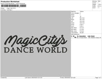 Magic Citys Embroidery