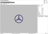 M Benz Embroidery File 6 sizes