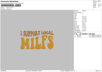 Milf 03 Embroidery File 6 sizes