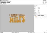 Milf 03 Embroidery File 6 sizes