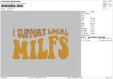 Milf 03 Embroidery File 6 sizes