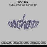 Mocheen Embroidery File 6 sizes