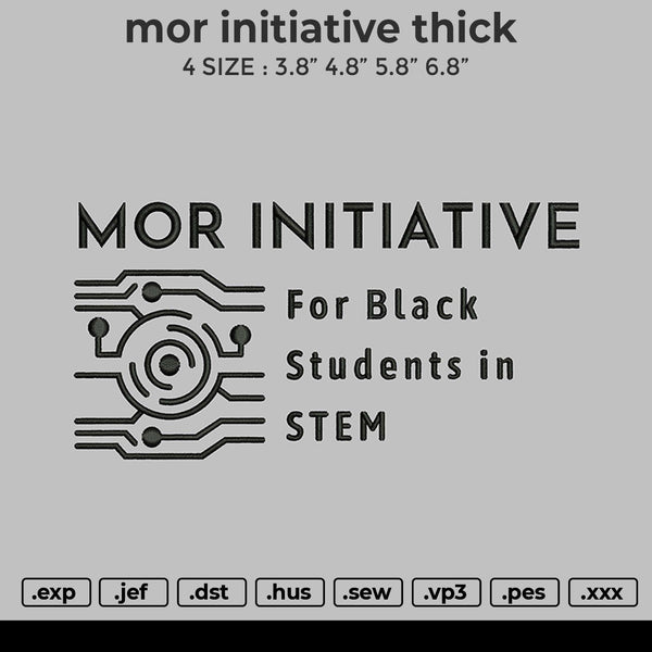 mor initiative thick Embroidery