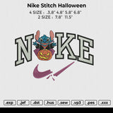 Nike Stitch Halloween Embroidery