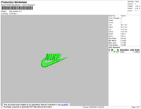 NIKE+swoosh Embroidery