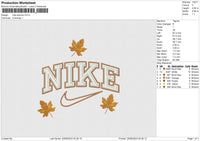 Nike Autums Embroidery File 6 sizes