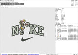 Nike Motocross v2 Embroidery File 6 size