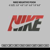 Nike Negative Swoosh Embroidery File 6 sizes