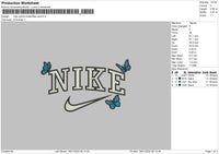 Nike Outline Butterflies