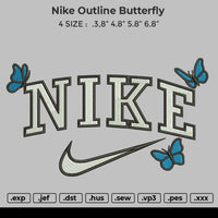 Nike Outline Butterflies