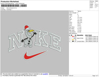 Nike Snowman Embroidery