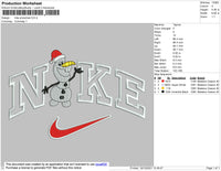 Nike Snowman Embroidery